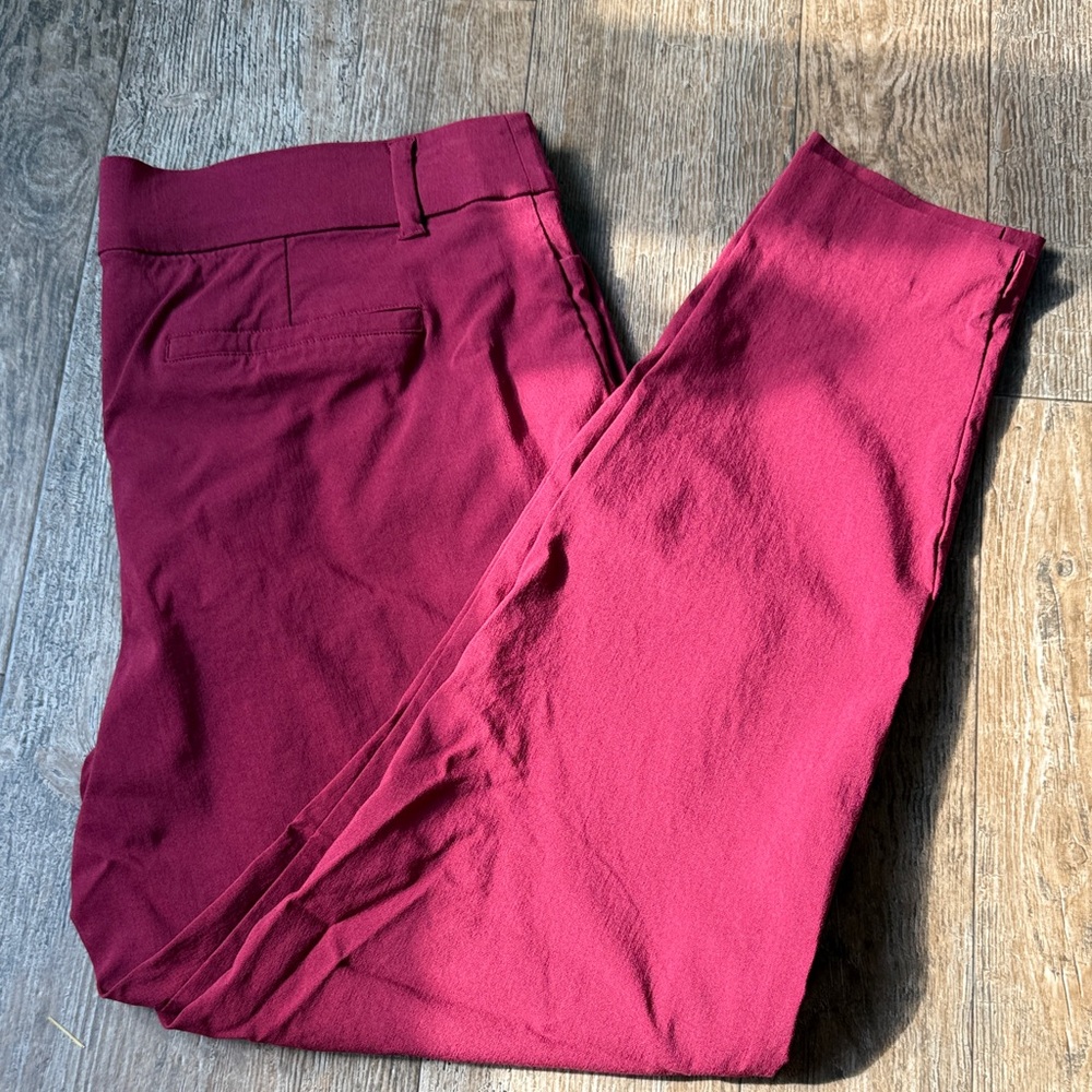 Maurices Deep Red Long Trousers